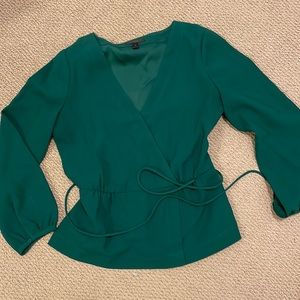 J. CREW WRAP TOP